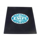 EMPI Rubber Floor Mats W/Blue & White Logo Rr.. Pr.  -  VW Bug Sedan