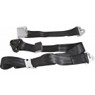Non-Retractable 3 Point Belt With Classic Chrome Aviation-Style Lift Buckle 
