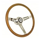 EMPI 380mm (23mm Grip) Classic Wood Steering Wheel W/Boss