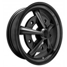 All Matte Black Raider Wheel - VW Bug, Ghia, Bus, Squareback, Notchback, Fastback ( 4pc Set )