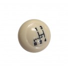 VW Bug, Ghia, Type 3 (7mm) Shifter Knob With Shift Pattern 
