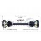VW Bus 68-79 Drive Axle assembly With Manual Transmission 
