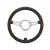 Auto Pro 3-Hole Genuine Black Leather Steering Wheel